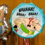 Asterix und Obelix Pinata rund 40 cm blau Comic Party-Zubeh�r Deko
