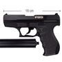 Polizei Spielzeug-Pistole mit Schalld�mpfer Schwarz P99 18 cm mit 200 Schuss Munition