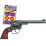 Pistole 26 cm Buntline mit Holzgriff f�r Cowboy & R�uber inkl. 144 Schuss 