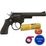 Pistole Junior 200 Schwarz 21 cm Polizei Cowboy inkl. 1200 Schuss Munition