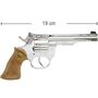 Pistole Kadett Silber 19 cm Cowboy-Revolver inkl. 1200 Schuss Munition