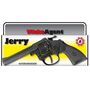 Spielzeug-Pistole Schwarz 19,2 cm Agent Jerry Cowboy Revolver 8-Schuss-Pistole