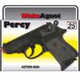 Polizei Spielzeug-Pistole Percy Agent 158 Schwarz 15,8 cm mit 200 Schuss Munition