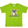 Schulkind T-Shirt Die Reise beginnt Gr�n mit Fantasie-Tier f�r Kinder