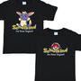 Schulkind T-Shirt Die Reise beginnt Schwarz mit Fantasie-Tier f�r Kinder