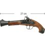 Piraten Pistole 27 cm Braun Silber Blunderbuss inkl. 1200 Schuss Munition