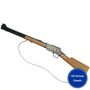 Western Gewehr 73 cm Kansas Kid Braun Schwarz 100-Schuss-Gewehr