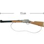 Western Gewehr 73 cm Kansas Kid Braun Schwarz inkl. 1200 Schuss Munition
