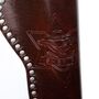 Cowboy G�rtel 95-135 cm Western Braun aus Kunstleder & Metall inkl. Holster