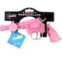 Pistole Pink 19 cm Western Polizei Kadett 912 inkl. 1200 Schuss Munition