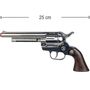 Cowboy G�rtel 95-135 cm Braun mit Western-Pistole inkl. 144 Schuss-Munition 