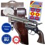 Cowboy G�rtel 95-135 cm Braun mit Western-Pistole inkl. 144 Schuss-Munition 