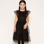 Halloween Gothic Kleid Schattenprinzessin Schwarz Mitternachtsball f�r Kinder