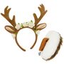 Reh Haarreif mit Geweih & Rehschwanz Tier Kost�m-Set f�r Damen und Kinder