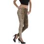 Leoparden Leggings Leo-Look Katze Braun f�r Damen