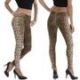 Leoparden Leggings Leo-Look Katze Braun f�r Damen