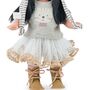 Puppe Sia Misaki 30 cm mit langen schwarzen Haaren und Vinylk�rper f�r Kinder