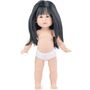 Puppe Sia Misaki 30 cm mit langen schwarzen Haaren und Vinylk�rper f�r Kinder