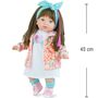 Puppe Nora 45 cm mit langen braunen Haaren & Weichk�rper f�r Kinder