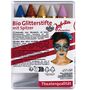 Bio Glitter Schminkstifte Set 5 Farben & Spitzer Naturkosmetik ohne Mikroplastik