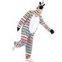 Zebra Kost�m Rainbow Zottel Bunt gestreift f�r Herren