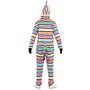 Zebra Kost�m Rainbow Zottel Bunt gestreift f�r Herren