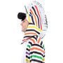 Zebra Kost�m Rainbow Zottel Bunt gestreift f�r Herren