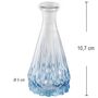 Mini Vase Alexandrin Glasvase 10,7 cm Farbverlauf Blau Tisch-Deko