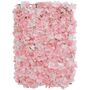 Blumenpaneel rosa Hortensien 60 x 40 cm Wand-Deko Hochzeit Geburtstag