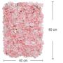 Blumenpaneel rosa Hortensien 60 x 40 cm Wand-Deko Hochzeit Geburtstag