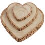 Baumscheibe Herzform Rustikales Holzherz 23 cm Tischdeko Hochzeit Geburtstag