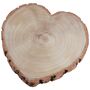 Baumscheiben-Set 3 St�ck Herzform Rustikale Holzherzen 19, 23 & 30 cm Tischdeko