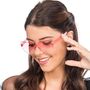 Herzbrille Rosa Taylor 14 x 14 cm 80er Party Kost�m-Zubeh�r f�r Damen