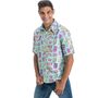 90er Jahre Retro Hemd Blau Spielkonsole Party-Outfit f�r Herren
