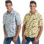 90er Jahre Retro Hemd Blau Spielkonsole Party-Outfit f�r Herren