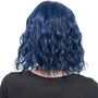 Per�cke Kurzhaar mit Pony Blau frisierbar & hitzebest�ndig f�r Damen