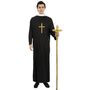 Bischofsstab mit Kreuz 5-tlg. Goldener Bischofskreuz-Stab 137 cm f�r Erwachsene