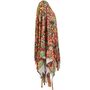 Hippie Kost�m Joan Bunter Poncho mit Stirnband Boho-Stil f�r Damen