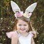 Hasen Kost�m Osterhase Flocke Kleid mit Haarreif f�r Kinder