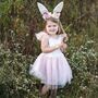 Hasen Kost�m Osterhase Flocke Kleid mit Haarreif f�r Kinder