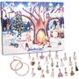 Schmuck Adventskalender 2 Armb�nder & 22 Anh�nger Cozy Christmas f�r Kinder