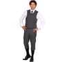 20er Jahre Kost�m Hans Deluxe Knickerbocker & Weste Grau f�r Herren