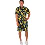 Hawaii Kost�m Aloha Ananas-Print Hemd & Shorts Sommer-Outfit f�r Herren