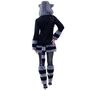 Waschb�r Kost�m Roxy Schwarz Grau Kleid mit Maske f�r Damen