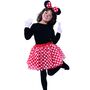 Maus Kost�m Set mit gepunktetem Rock Haarreif Nase & Handschuhen f�r Kinder