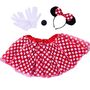 Maus Kost�m Set mit gepunktetem Rock Haarreif Nase & Handschuhen f�r Kinder