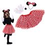 Maus Kost�m Set mit gepunktetem Rock Haarreif Nase & Handschuhen f�r Kinder