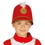 Nussknacker Hut Rote Uniform-M�tze mit wei�er Feder Majorette f�r Kinder