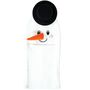 Schneemann M�tze Frosty mit Gesicht Winterm�tze Wei� f�r Kinder