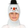 Schneemann M�tze Frosty mit Gesicht Winterm�tze Wei� f�r Kinder